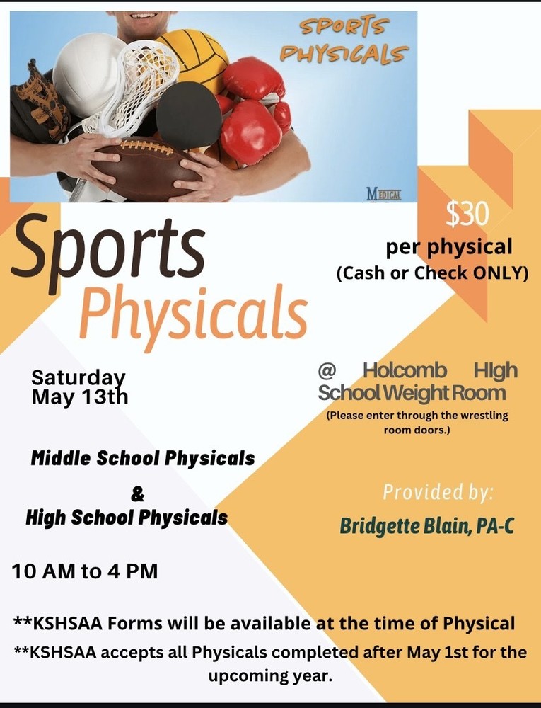 Sports Physicals May 13, 2023